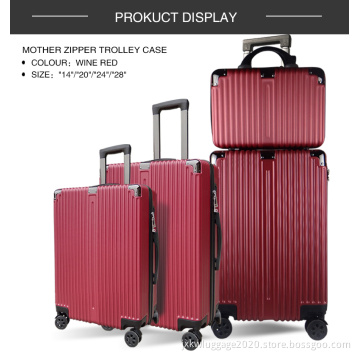 Travel luggage set with  make-up bags